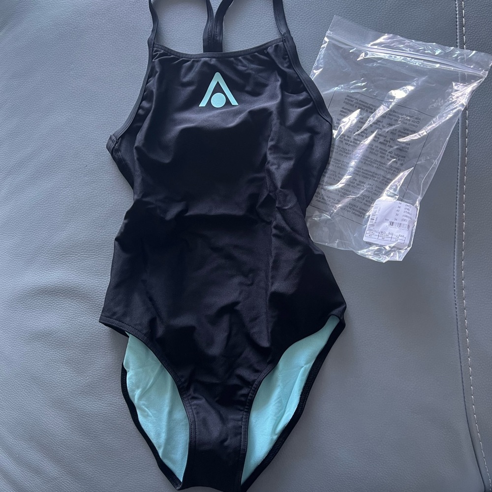 NWT AQUASPERE SWIM ESSENTIALS FLY BACK WOMENS SWIM SUIT